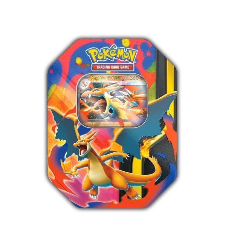 Pokemon Mega Glurak X & Y Tin Box