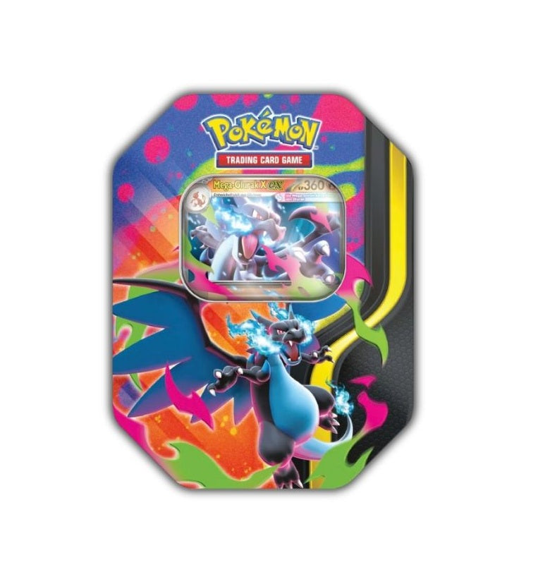 Pokemon Mega Glurak X & Y Tin Box